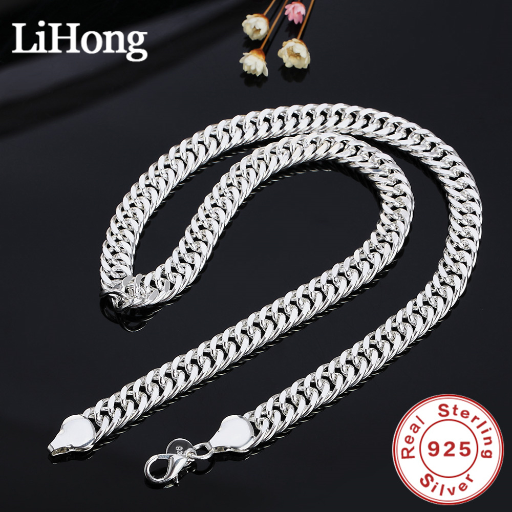 Cuban Link Chain 12Mm - สร้อยคอเงินแท้ 925 แบบคิวบา ใหม่ ขนาด 20/22/24
