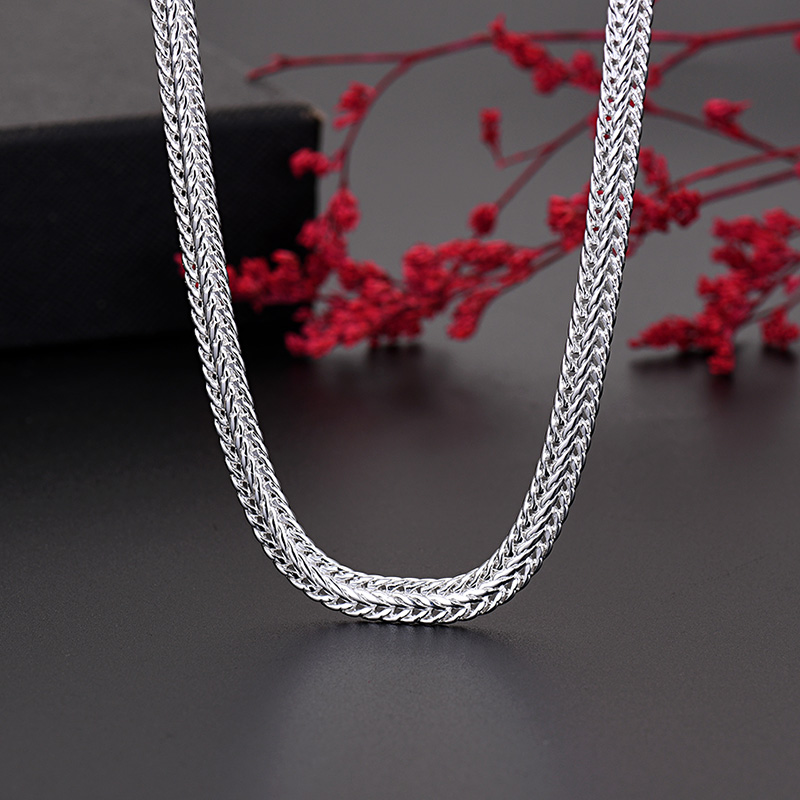 Cuban Link Chain 12Mm - 925 เงินสเตอร์ลิงสร้อยคอสร้อยคองู Noble สําหรับผู้หญิงผู้ชายเครื่องประดับออกแบบหมั้นของขวัญ 50 ซม.ขายส่งราคา