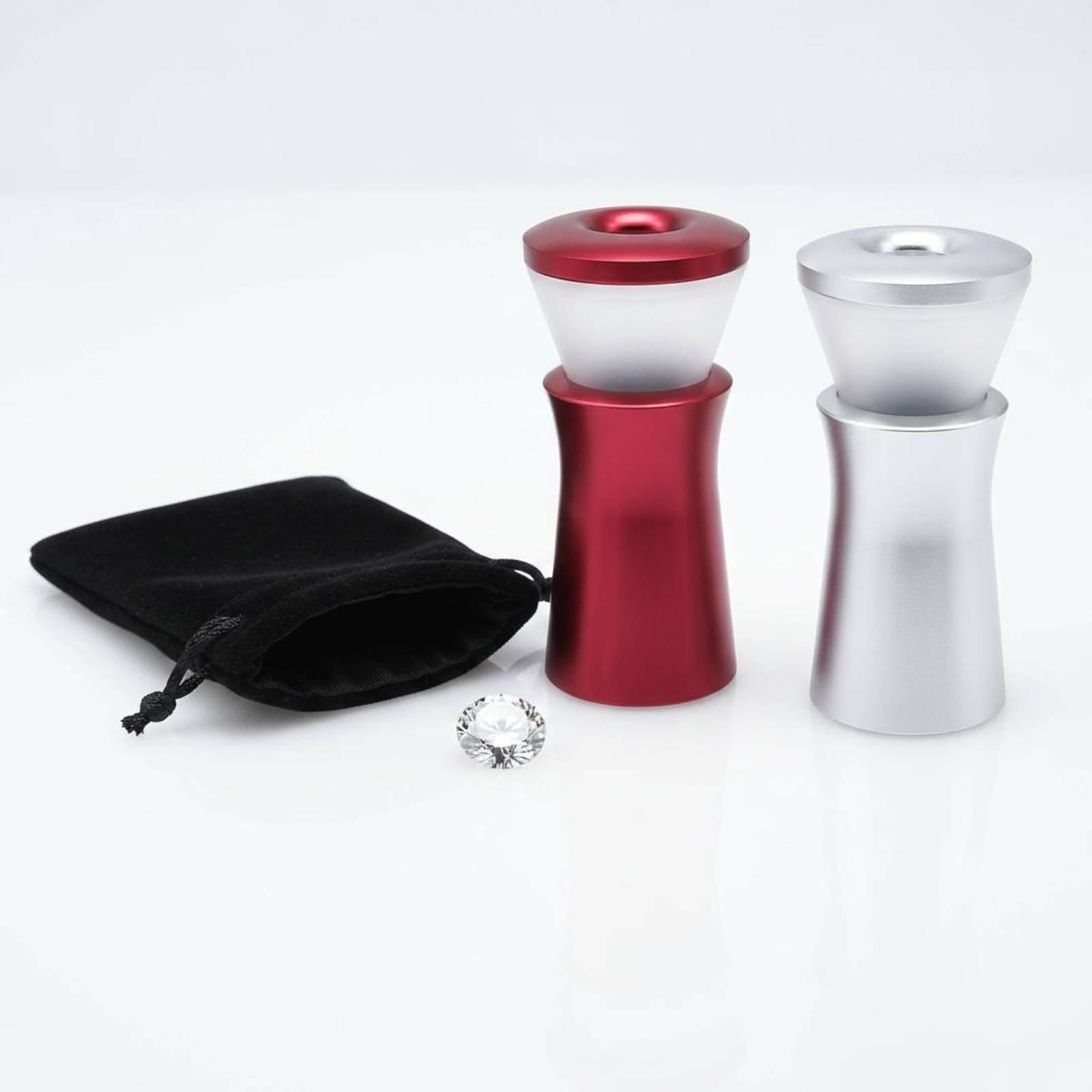 Body Jewelry - เครื่องมือตรวจสอบอัญมณีแบบพกพา Diamond Cut Viewer ตัวเครื่องทำจากโลหะ สำหรับช่างอัญมณีและการตรวจสอบอัญมณี
