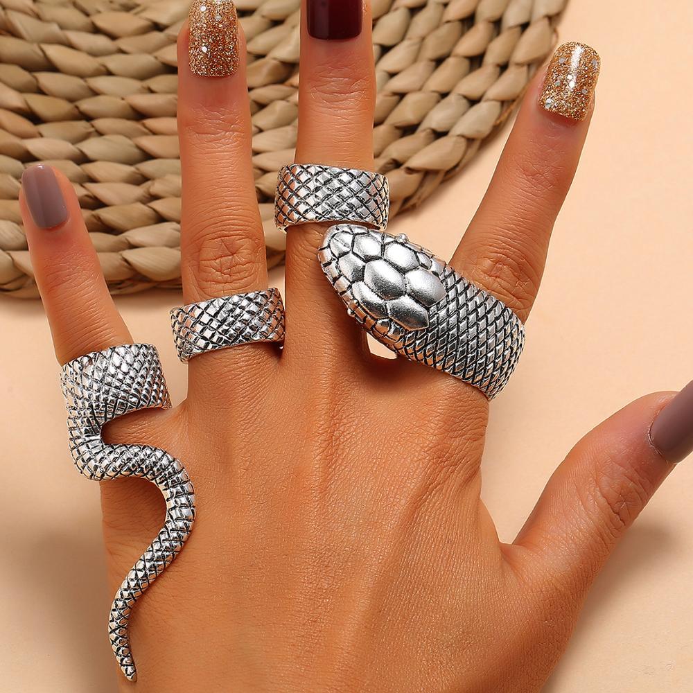 KMVEXO 4 ชิ้น/เซ็ตGothic Steam - Vintage Punk Knuckle Rings Set บทวิจารณ์และราคา