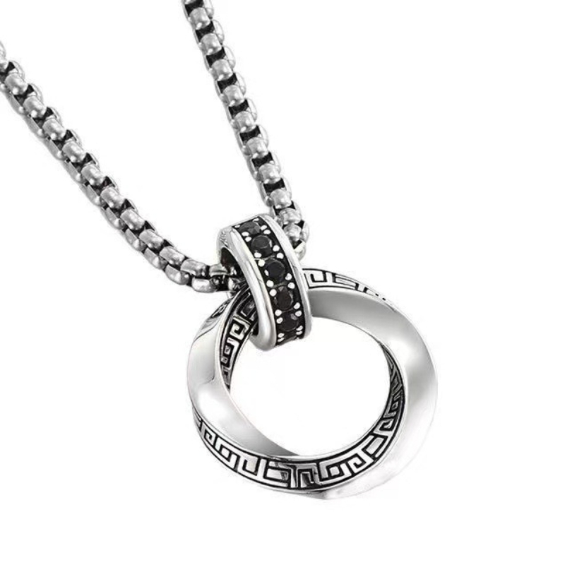 จี้สร้อยคอเงินแท้ 925 สไตล์ฮิป - 925 Sterling Silver Chain Necklace Men บทวิจารณ์และราคา