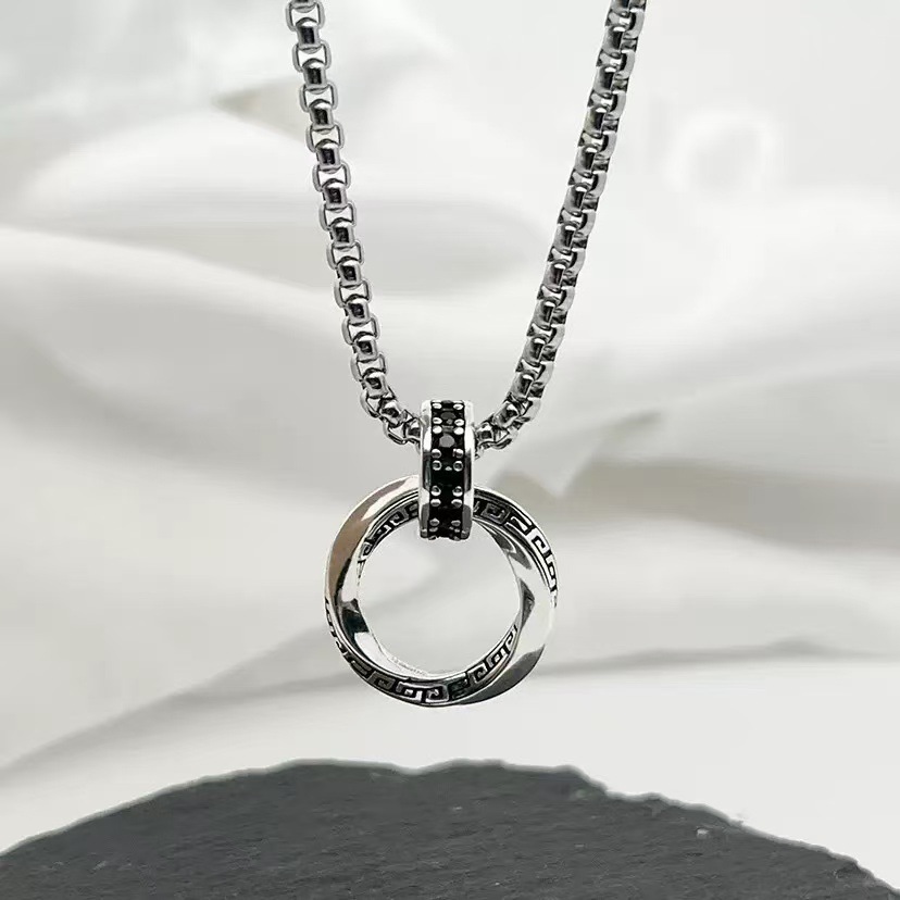 จี้สร้อยคอเงินแท้ 925 สไตล์ฮิป - 925 Sterling Silver Chain Necklace Men บทวิจารณ์และราคา