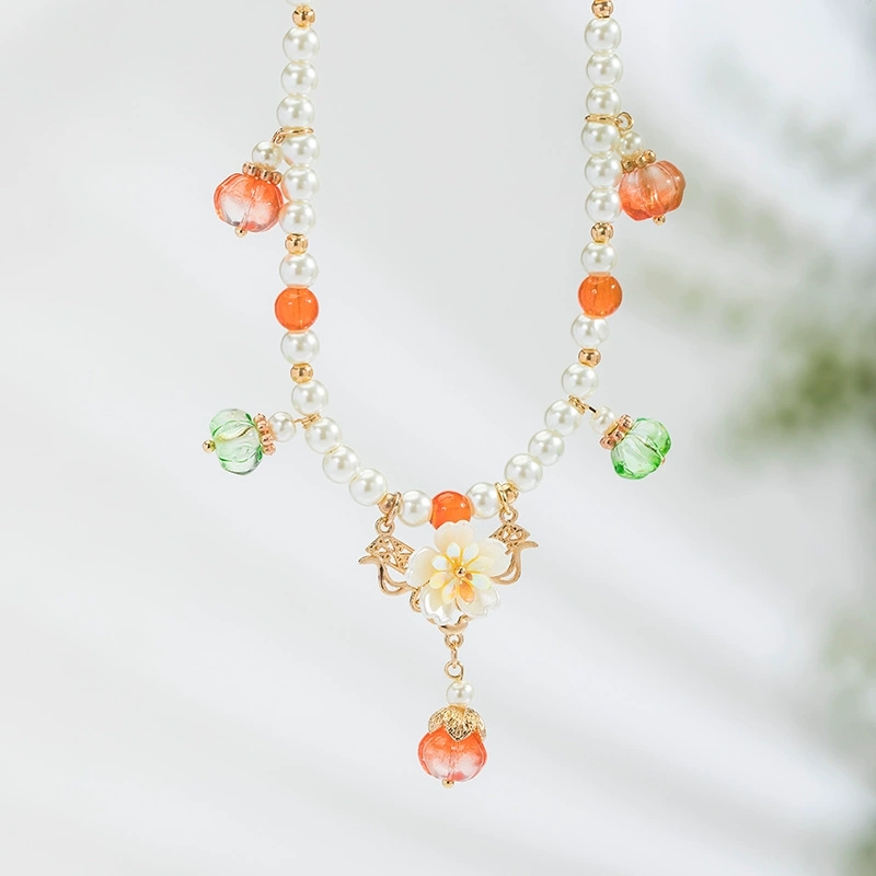 Vintage Pearlสร้อยคอจี้ฟักทองจ - Pearl Choker Necklace Vintage บทวิจารณ์และราคา