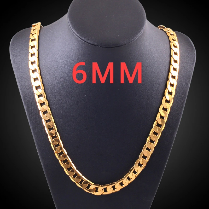 สร้อยโซ่925สีเงินสเตอร์ลิง6มม. - 925 Sterling Silver Chain Necklace Men บทวิจารณ์และราคา