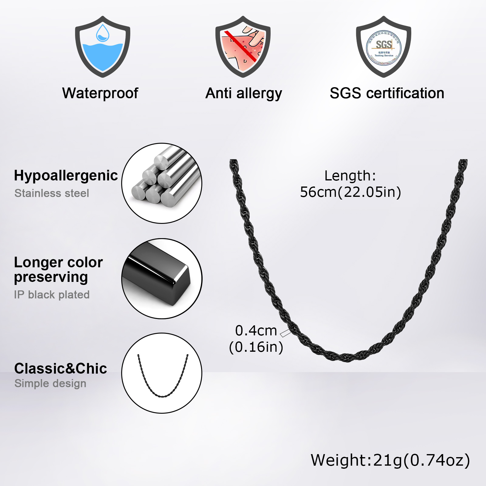 ผู้ชายเชือกสร้อยคอยาวสแตนเลสสต - Cuban Link Chain 12Mm บทวิจารณ์และราคา