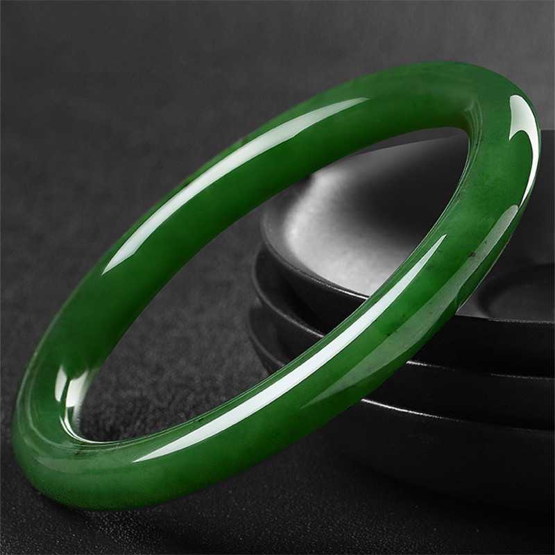 กำไลหยกฮอตันสีเขียวมรกตแบบแถบบ - Bracelets บทวิจารณ์และราคา
