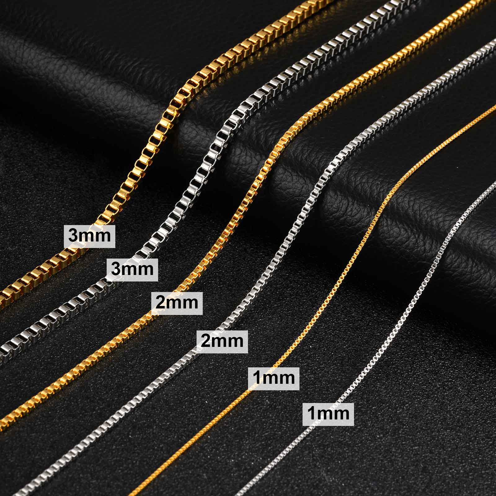 สร้อยคอโซ่เส้นเล็ก 1/2/3 มม. ส - Cuban Link Chain 12Mm บทวิจารณ์และราคา